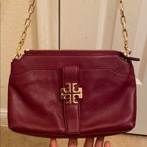 Tory Burch Burgundy Crossbody Bag